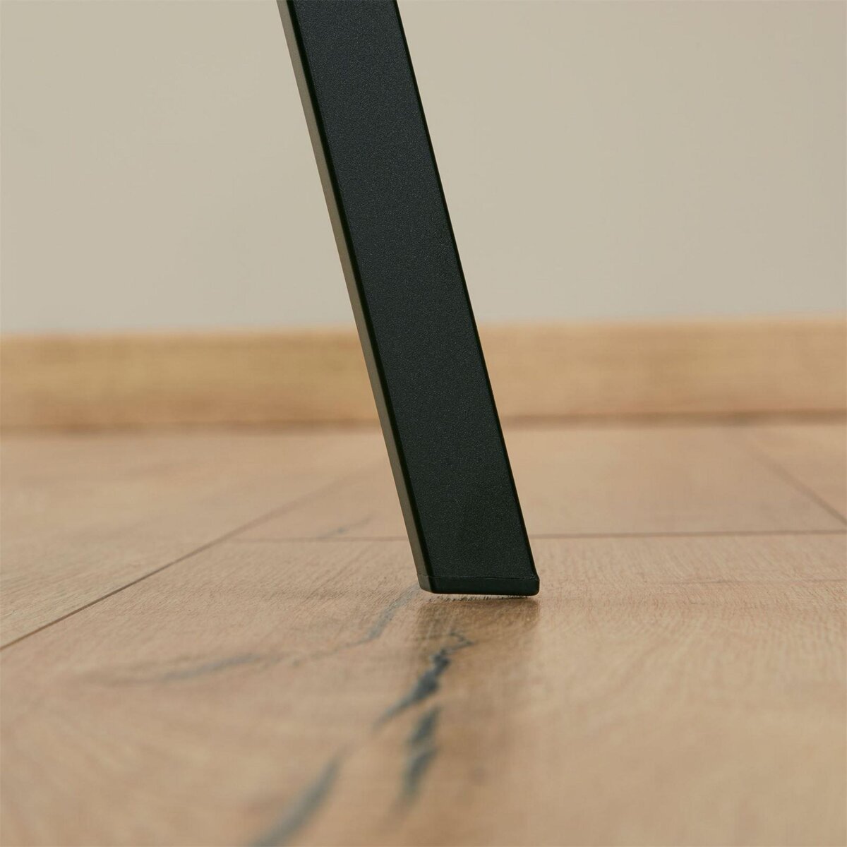 IDIMEX Lot de 4 chaises TERNI, en tissu suédine