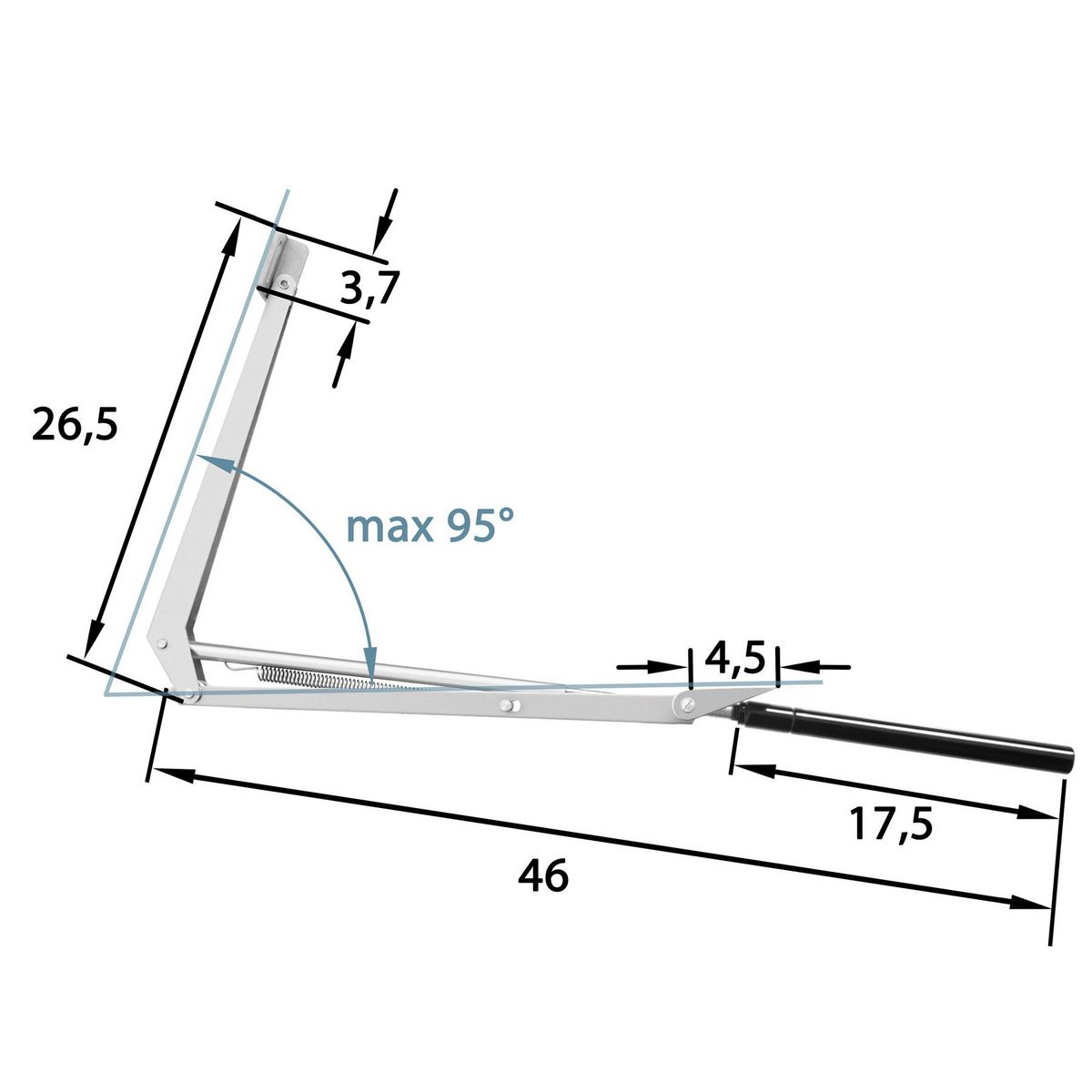 tectake ouverture automatique de fenêtre de serre de jardin commandé par thermostat argent