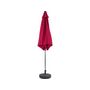 Voir la diapositive 2 : Habitat et Jardin Parasol jardin droit Alu  Sol  - Rond - Ø 3m - Rose - Avec pied à lester