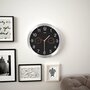Voir la diapositive 1 : VIDAXL Horloge murale a quartz Hygrometre et thermometre 30 cm Noir