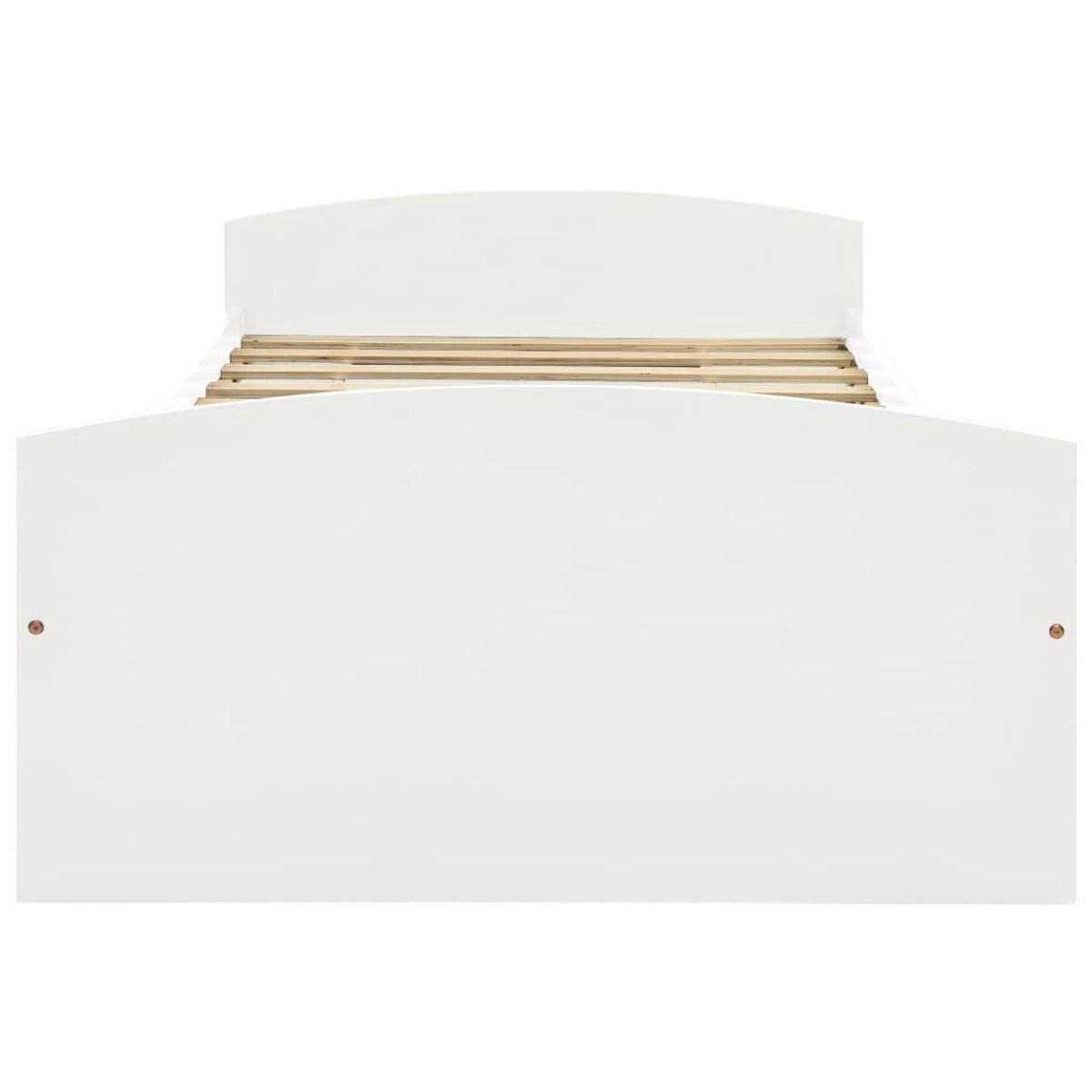 VIDAXL Cadre de lit avec 2 tiroirs sans matelas blanc 90x200 cm