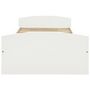 Voir la diapositive 3 : VIDAXL Cadre de lit avec 2 tiroirs sans matelas blanc 90x200 cm