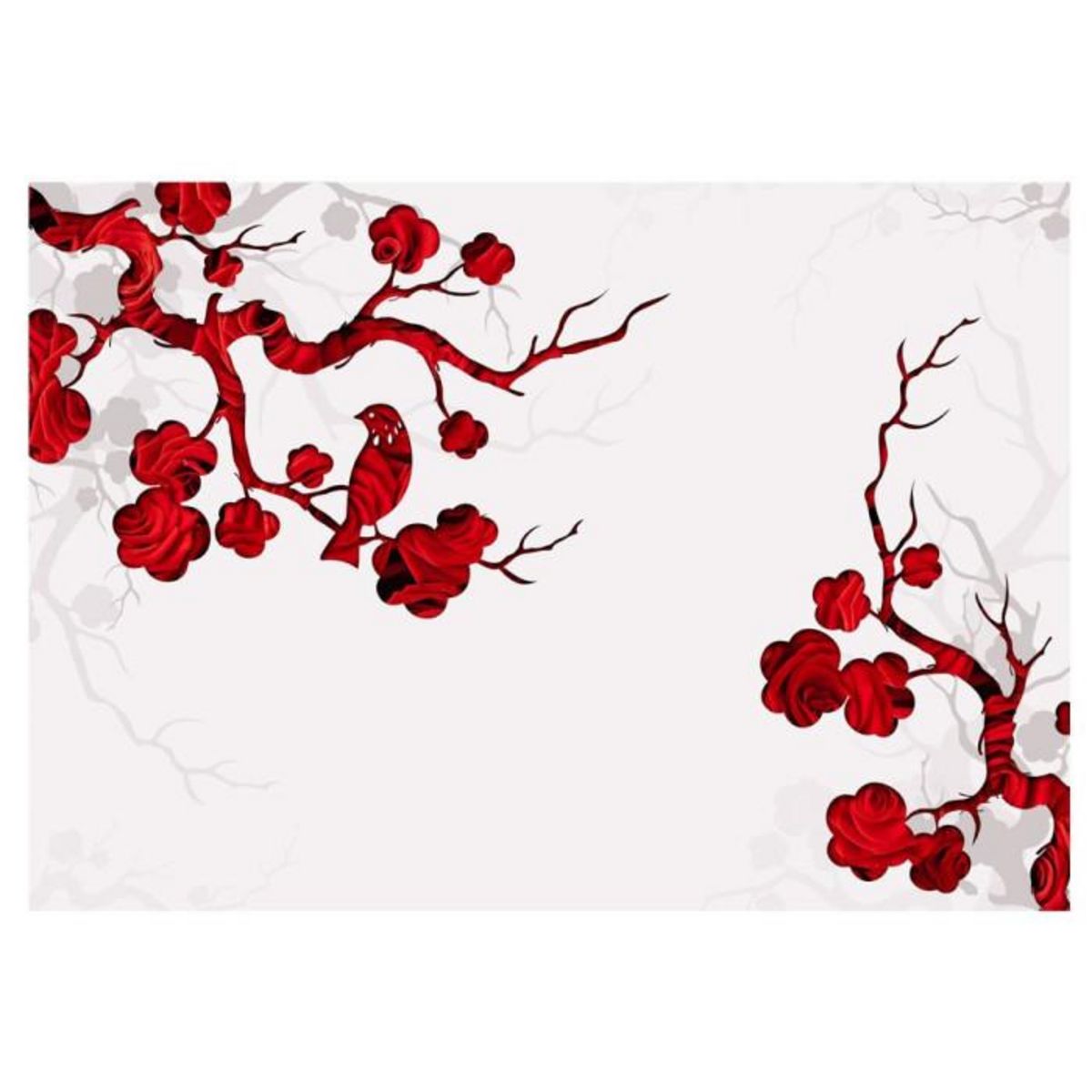 Paris Prix Papier Peint  Red Bush