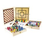 JeuJura Coffret bois : Jeux de société : 100 jeux