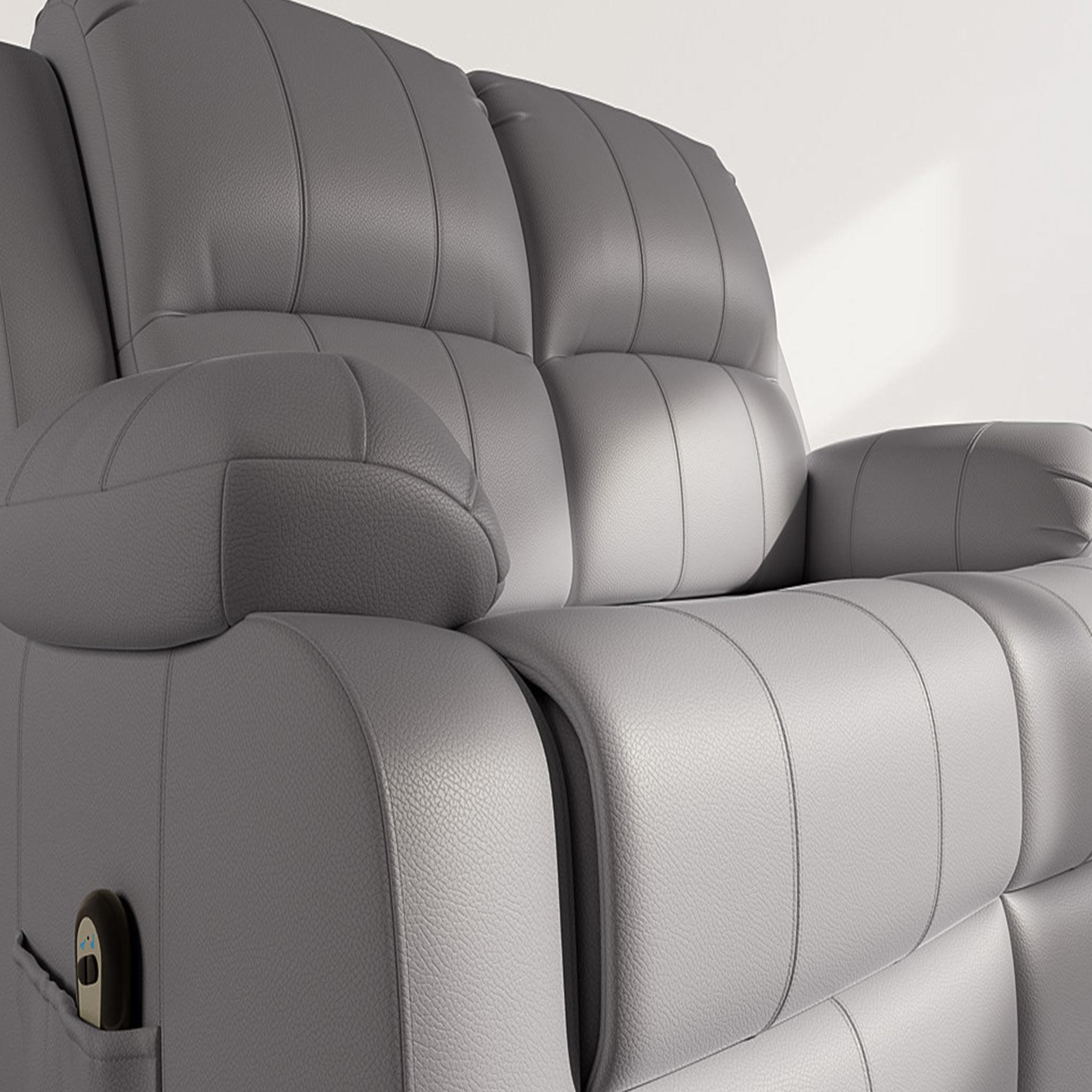 Voir la diapositive 4 : BEST MOBILIER Armand - canapé 2 places relax électrique en simili