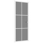 Voir la diapositive 2 : VIDAXL Porte interieure 83x201,5 cm Blanc Verre ESG et aluminium