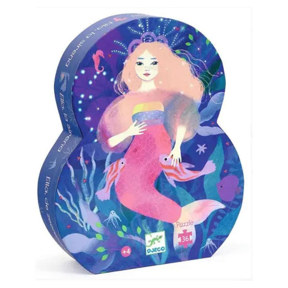 Djeco Puzzle silhouette - Ella la sirene - 36 pcs