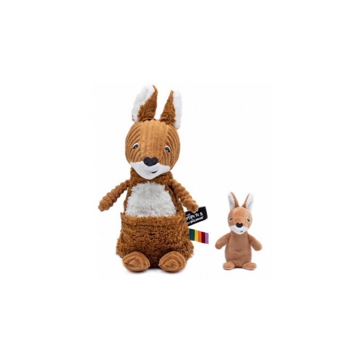 LES DEGLINGOS Kangourou Allezou en Rouille pour Maman et Bébé