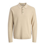 Jack & Jones Polo Manches  ongues  Homme Jack & Jones Sandri. Coloris disponibles : Beige