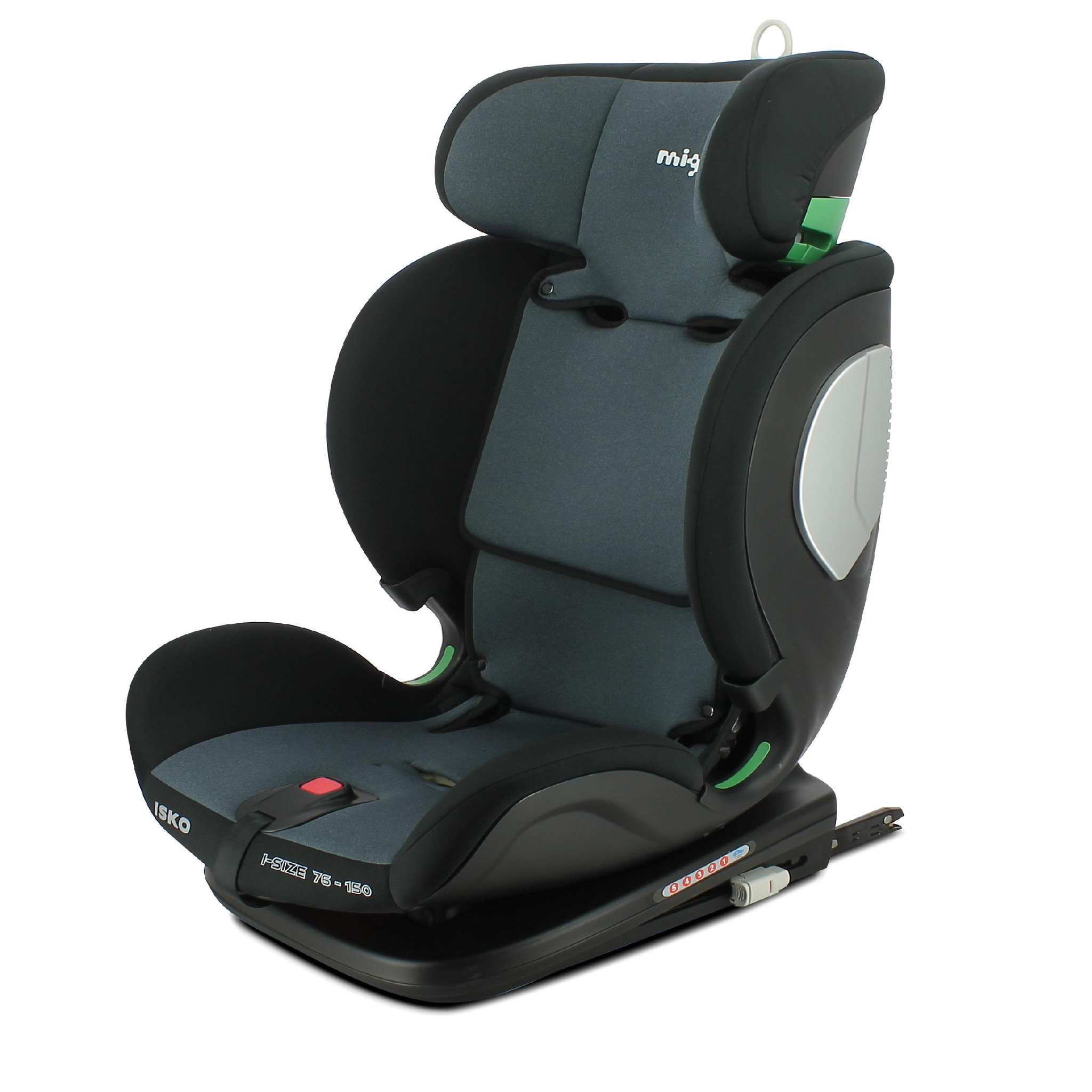 Voir la diapositive 3 : NANIA Migo -Siège auto isofix inclinable Isize 76-150cm - groupe 1/2/3 (9-36kg)- protection latérale- housse confort