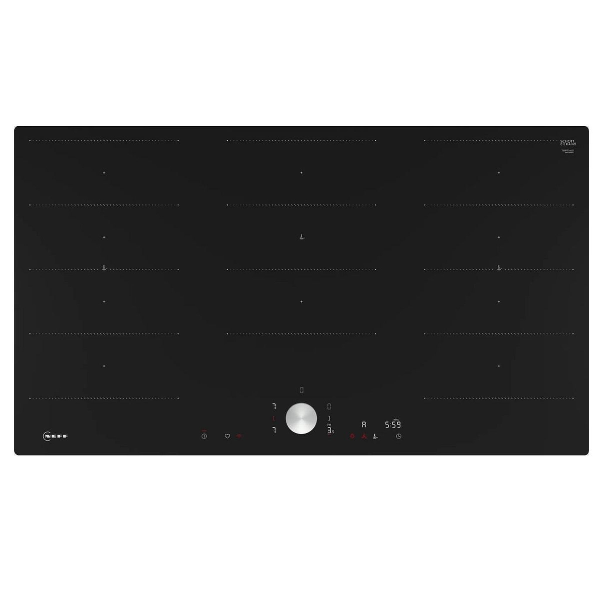 Neff Table de cuisson induction 90cm 5 feux 1100w noir - t69ptx4l0