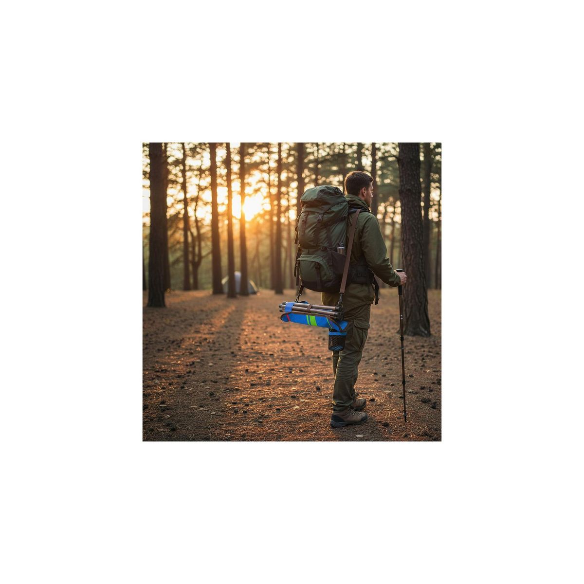 O'Camp Lot de 2 sièges pliables 3 pieds de camping - O'Camp - Dimensions : 32 x 38 x 32 cm