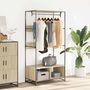 Voir la diapositive 3 : VIDAXL Armoire chêne sonoma 90x50x180 cm bois d ingénierie