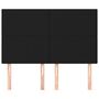 Voir la diapositive 3 : VIDAXL Tetes de lit 4 pcs Noir 72x5x78/88 cm Tissu