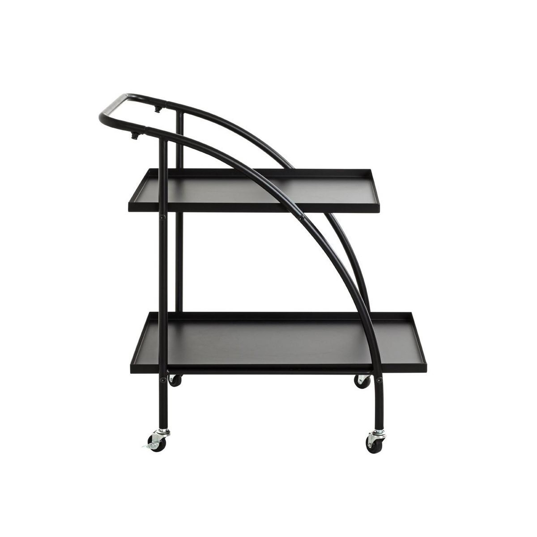 Voir la diapositive 2 : Paris Prix Desserte de cuisine design  roulettes  71cm noir