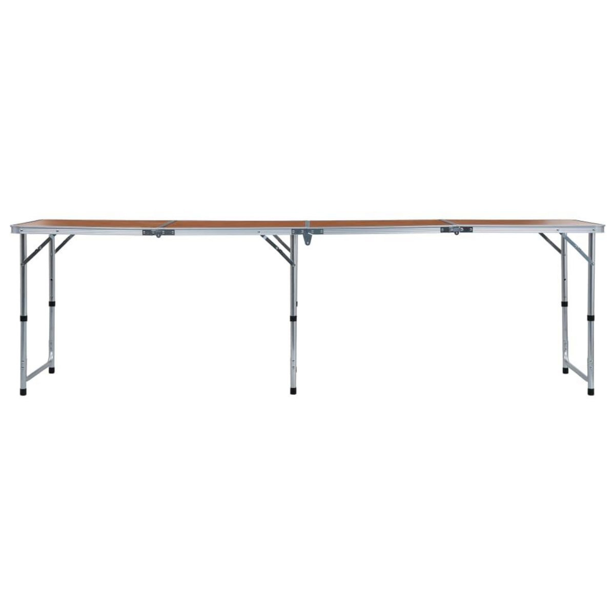 VIDAXL Table pliable de camping Aluminium 240x60 cm