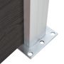 Voir la diapositive 5 : VIDAXL Panneau de cloture WPC 95x(105-180) cm Noir