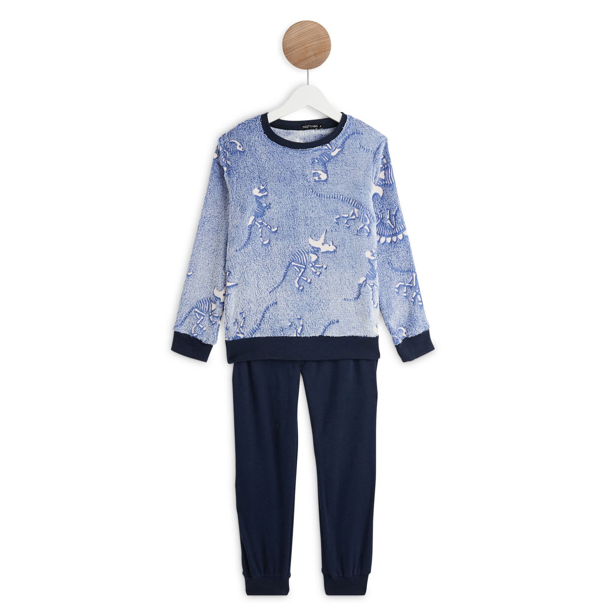 IN EXTENSO Ensemble pyjama peluche dinosaures garçon