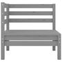 Voir la diapositive 5 : VIDAXL Salon de jardin 3 pcs Gris Bois de pin massif