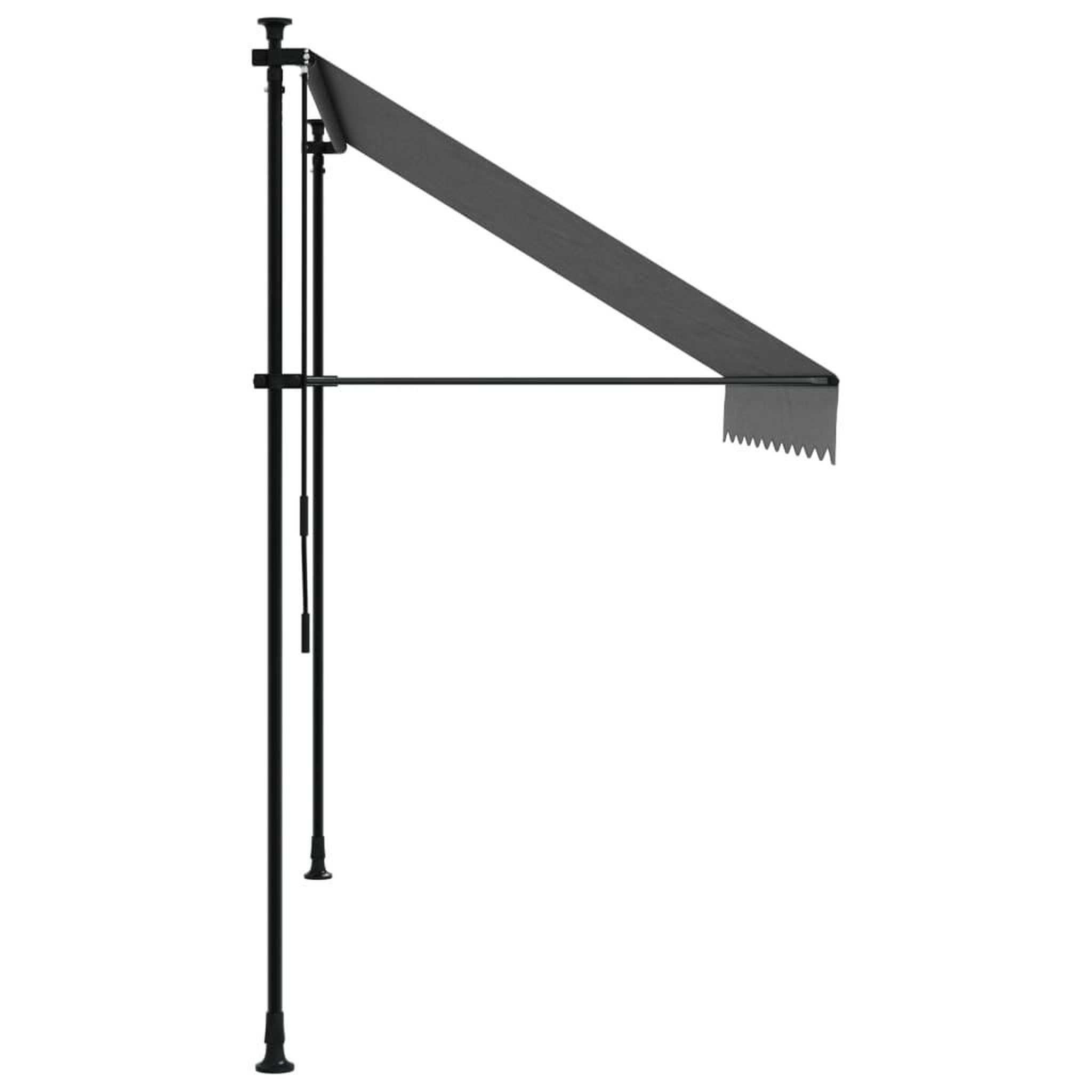 Voir la diapositive 4 : VIDAXL Auvent retractable anthracite 250x150 m tissu et acier