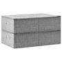 Voir la diapositive 4 : VIDAXL Boîtes de rangement 2 pcs Tissu 70x40x18 cm Gris