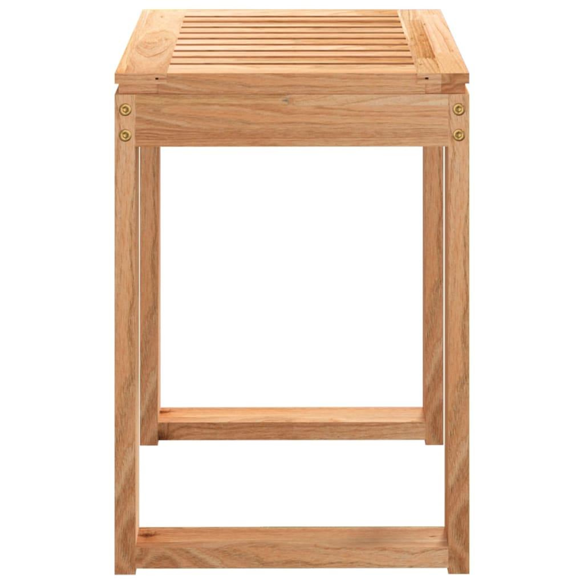 Voir la diapositive 4 : VIDAXL Tabouret de salle de bain 40x30x46 cm bois massif de noyer