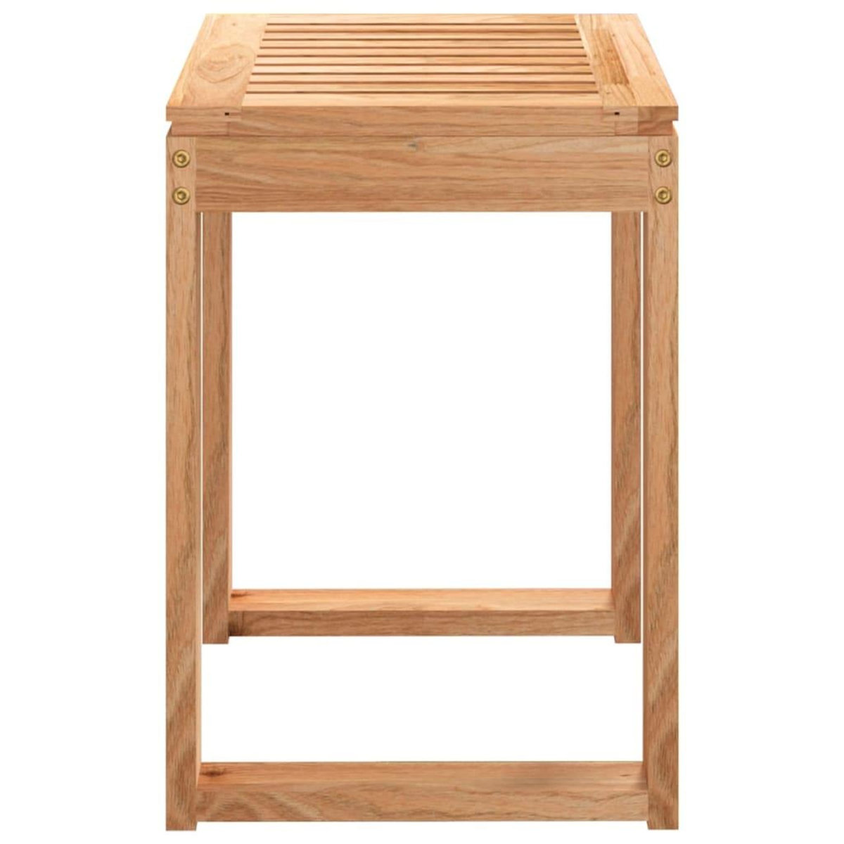VIDAXL Tabouret de salle de bain 40x30x46 cm Bois massif de noyer