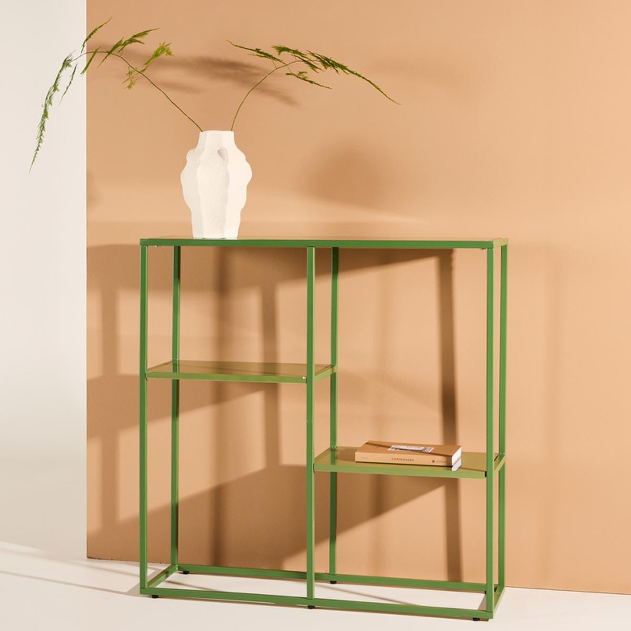 Voir la diapositive 5 : Paris Prix Étagère 3 niveaux en métal  staal  80cm vert