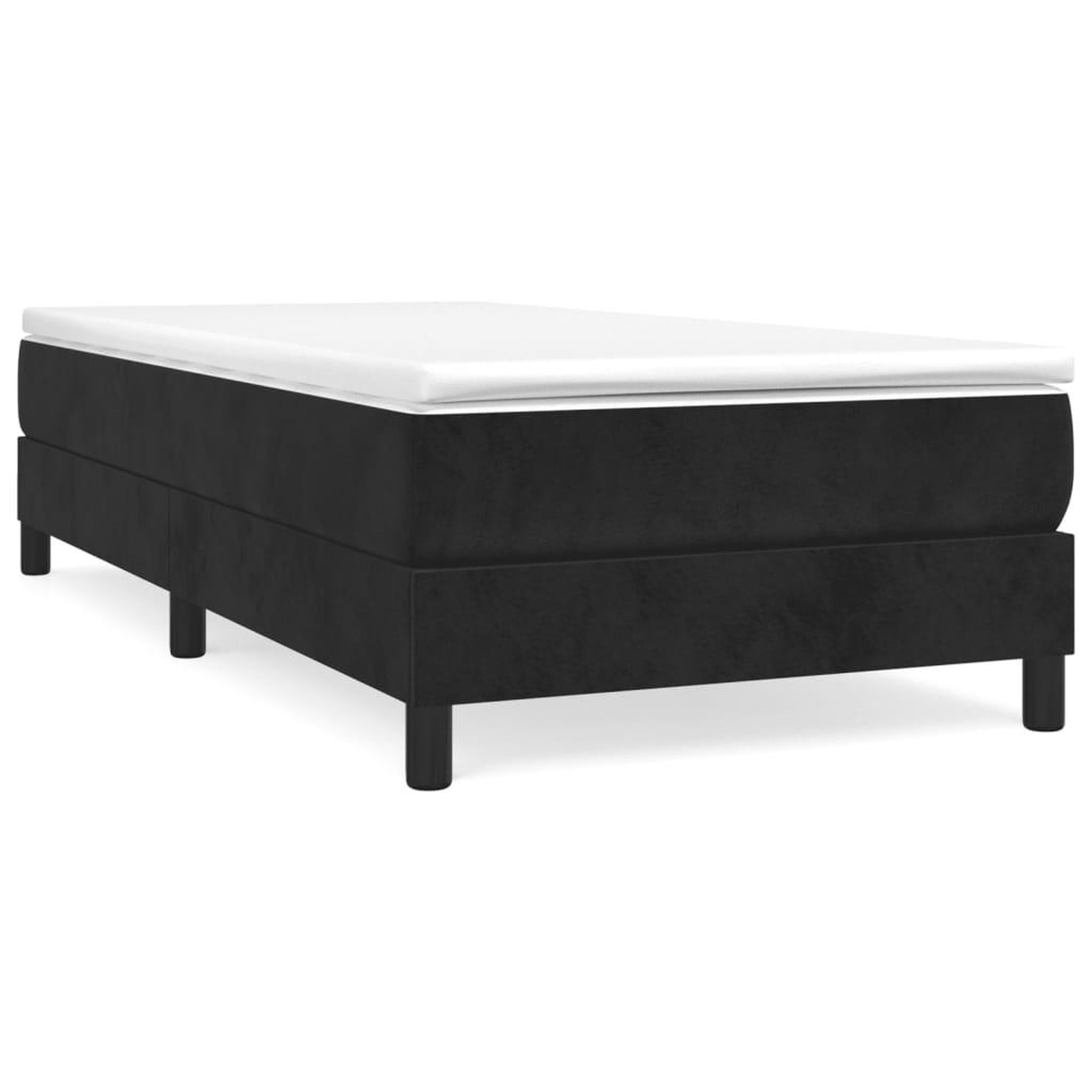 Voir la diapositive 1 : VIDAXL Cadre de lit sans matelas noir 90x190 cm velours