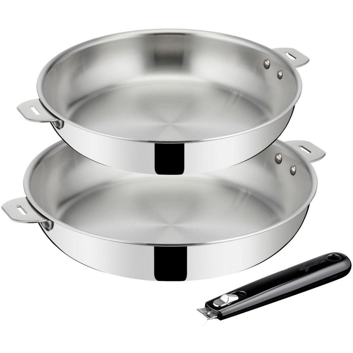 Lagostina Batterie de cuisine Esperta triply 2 pcs + poignee