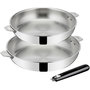 Voir la diapositive 2 : Lagostina Batterie de cuisine Esperta triply 2 pcs + poignee