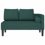 Voir la diapositive 3 : VIDAXL Chaise longue avec coussins vert fonce tissu