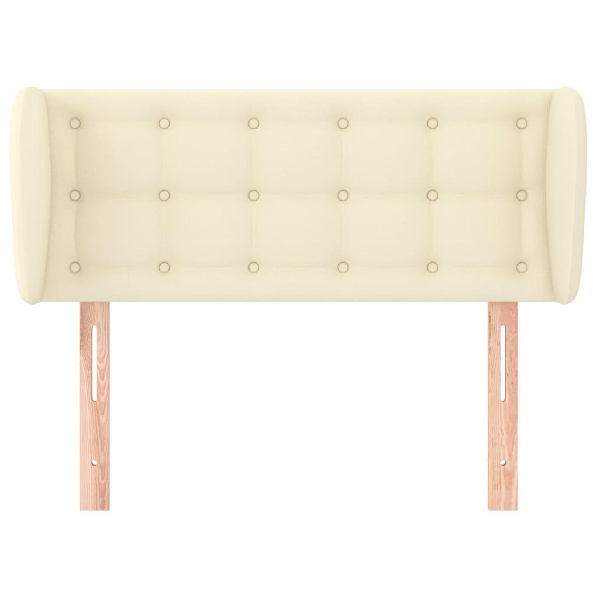 Voir la diapositive 3 : VIDAXL Tete de lit avec oreilles Creme 83x23x78/88 cm Similicuir