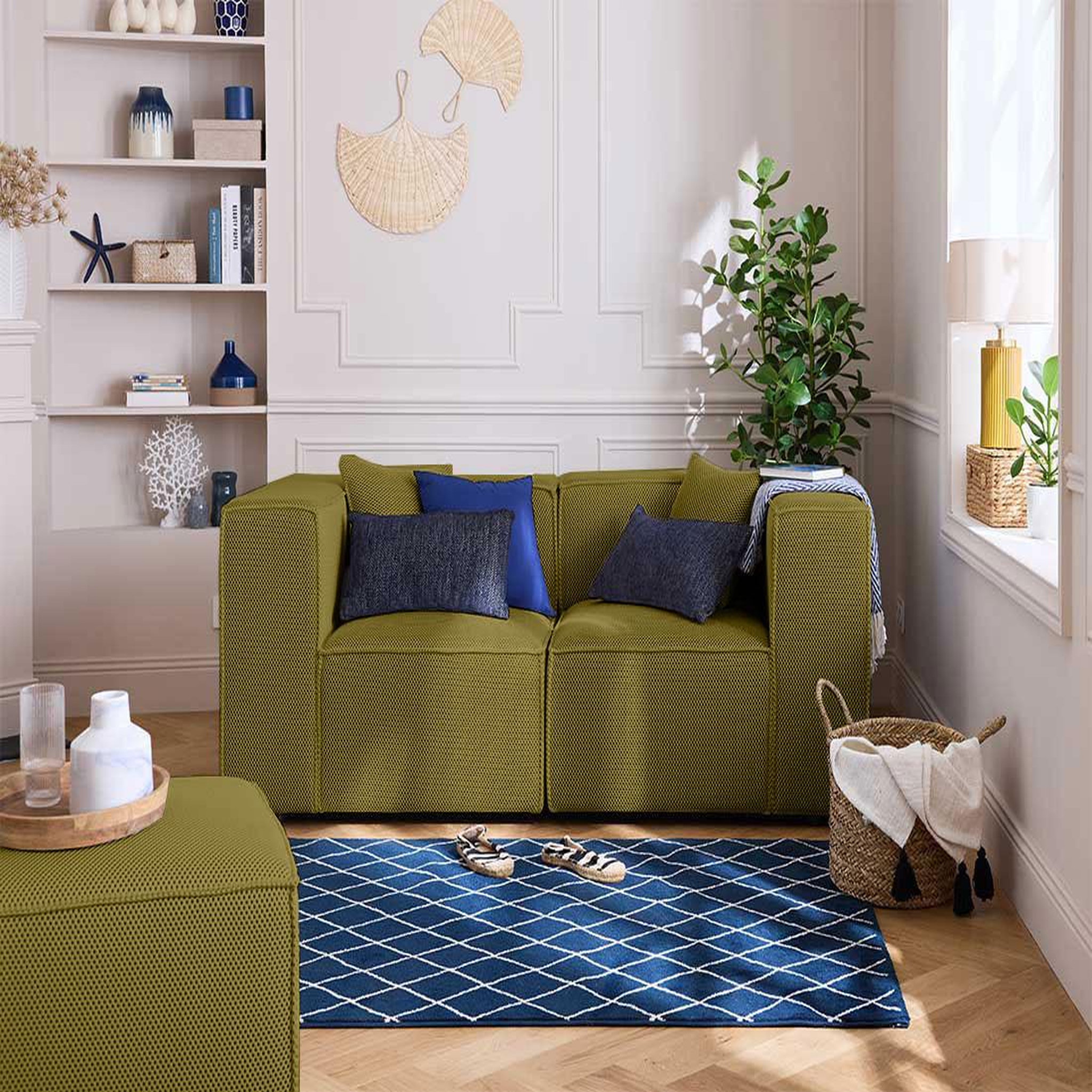 Voir la diapositive 2 : LISA DESIGN Arty - canapé modulable 2 places - en tissu mailles 3d