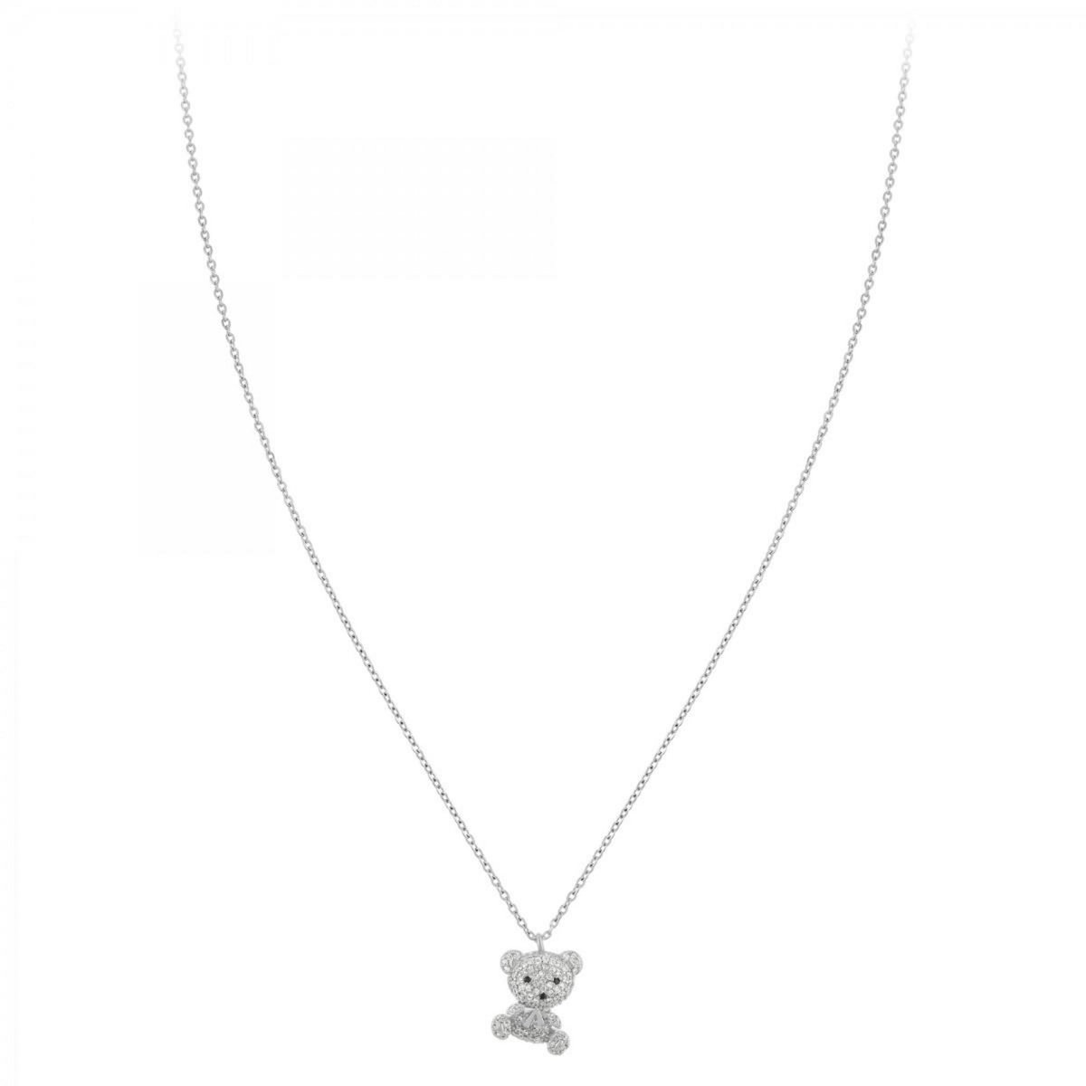 SC CRYSTAL Collier ourson SC Crystal orné de zirconium