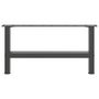 Voir la diapositive 5 : VIDAXL Pieds de table basse anthracite 2 pcs 60x(30-31) cm acier