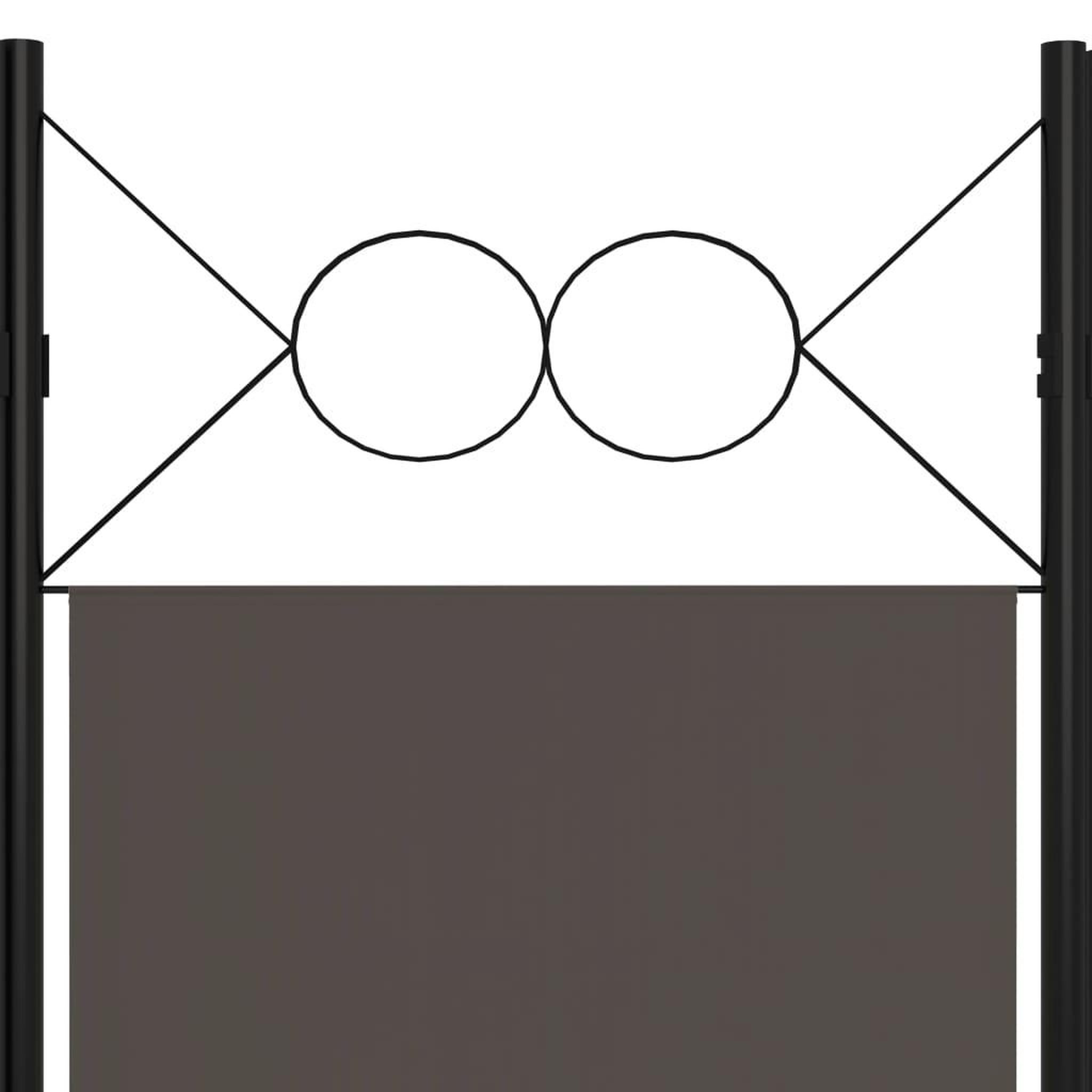 Voir la diapositive 5 : VIDAXL Cloison de separation 4 panneaux Anthracite 160 x 180 cm