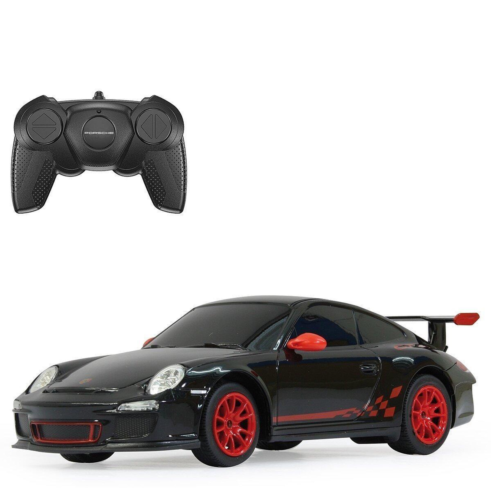 Jamara Voiture télécommandée porsche gt3 rs 1:24 noir 2,4ghz