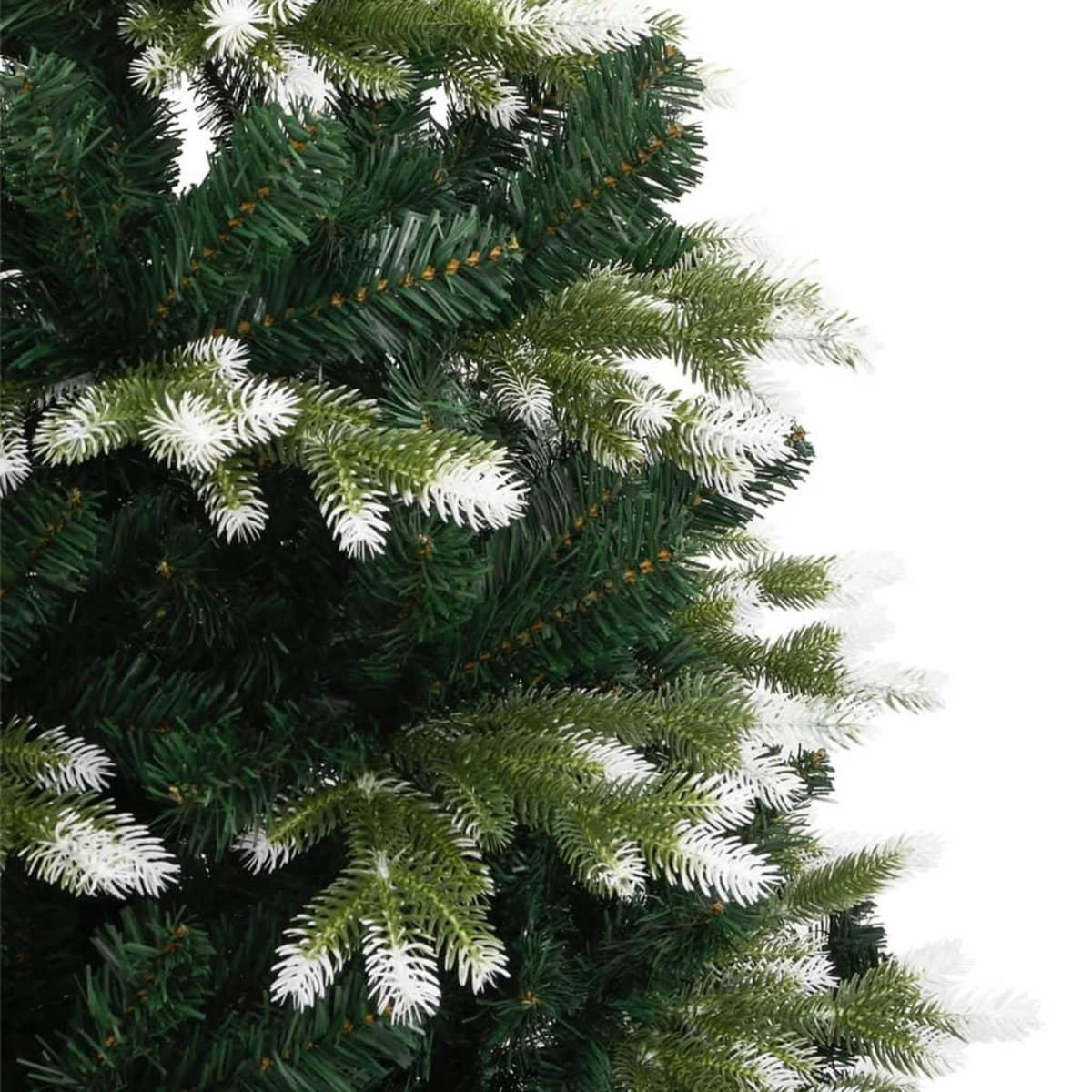 VIDAXL Sapin de Noël artificiel a charnieres avec neige floquee 210 cm