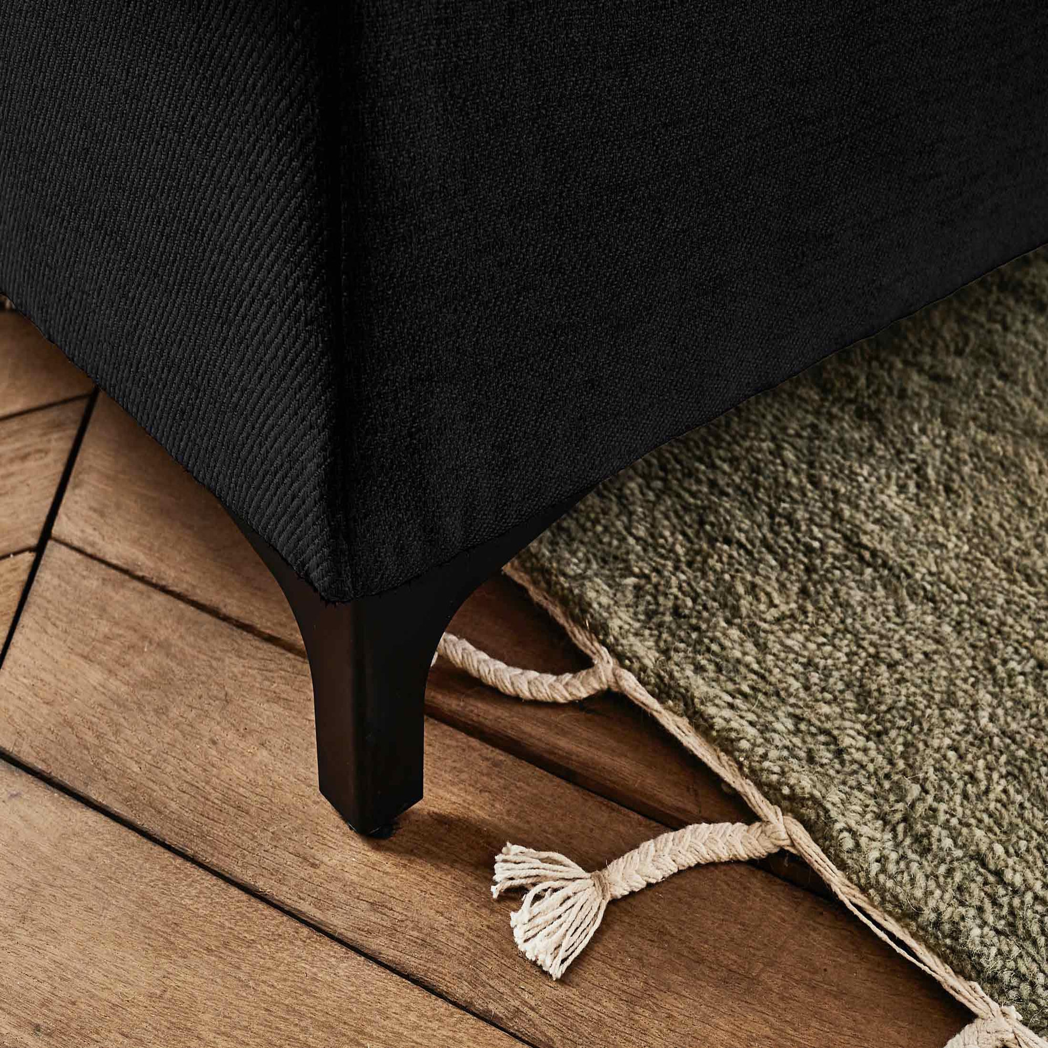 Voir la diapositive 5 : LISA DESIGN Olinda - canapé d'angle gauche - 5 places - convertible avec coffre et têtières réglables - en tissu