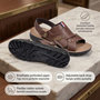 Voir la diapositive 4 : OZABI OZABI Sandales Homme Confort Semelle Souple Antiderapante Scratch 39-45