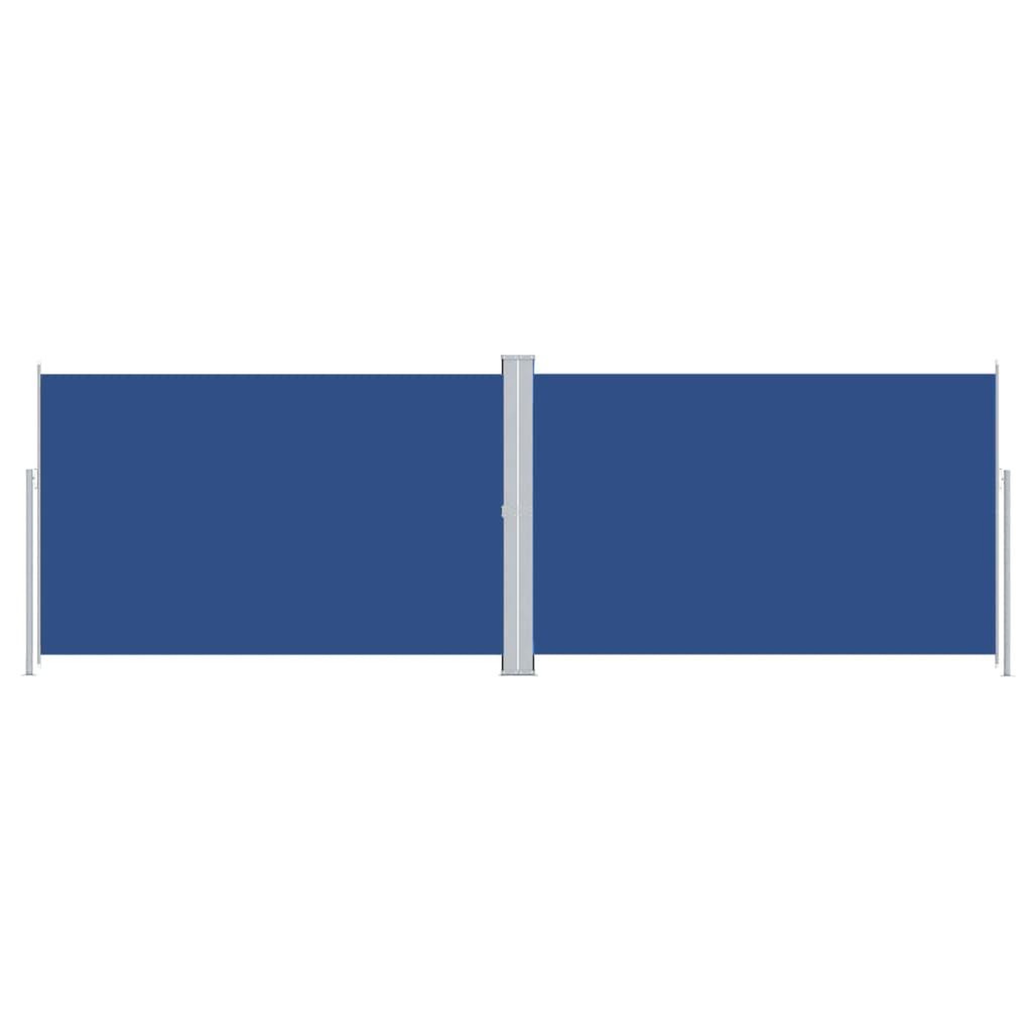 Voir la diapositive 2 : VIDAXL Auvent lateral retractable Bleu 220x600 cm