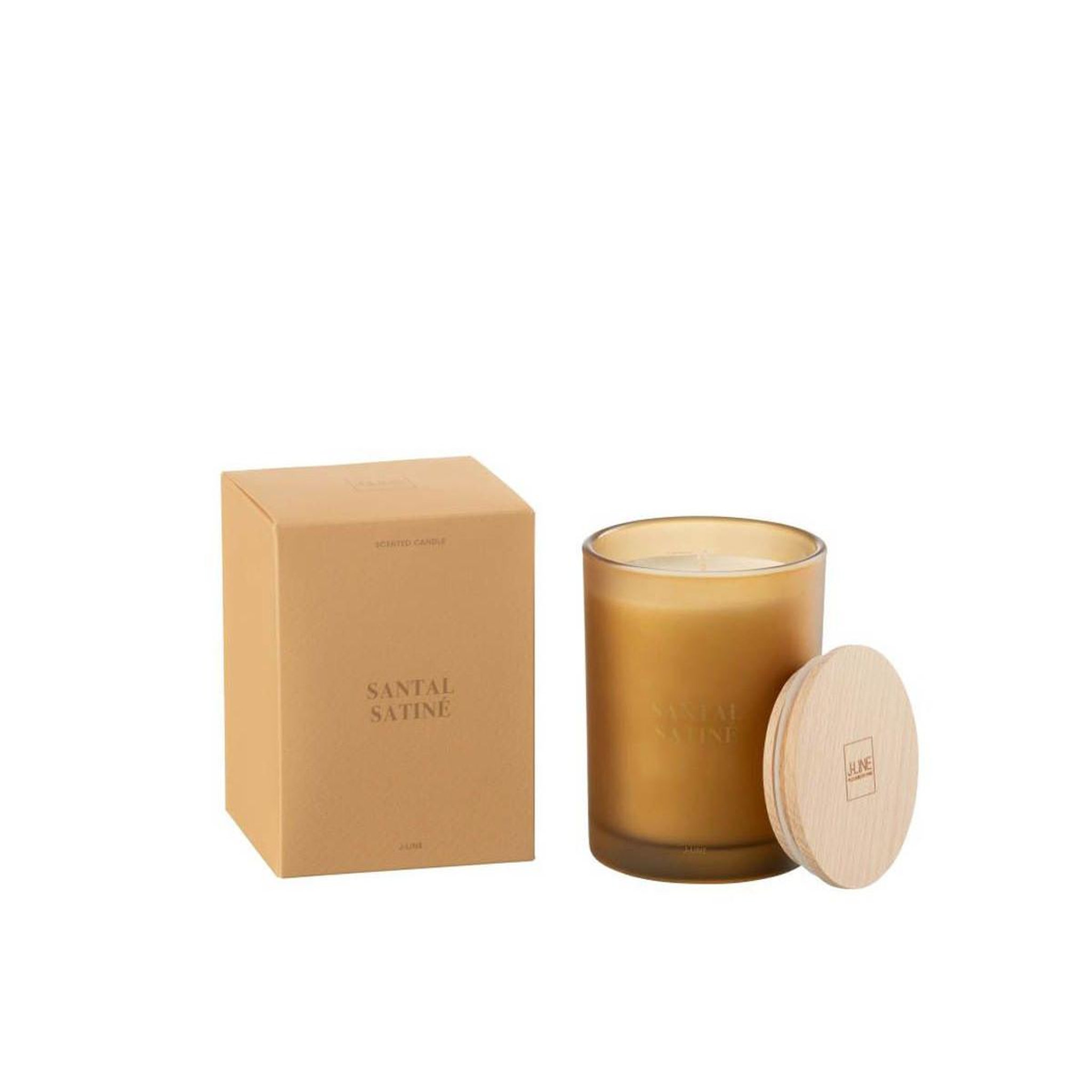 Voir la diapositive 3 : J-LINE Bougie parfumée  accords essentiels  12cm santal satiné