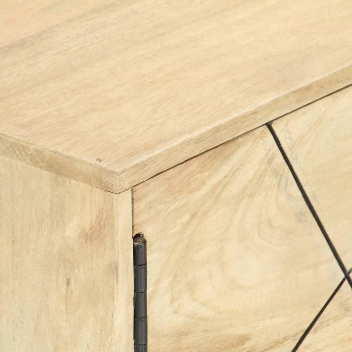 VIDAXL Meuble TV 140x30x40 cm bois de manguier massif