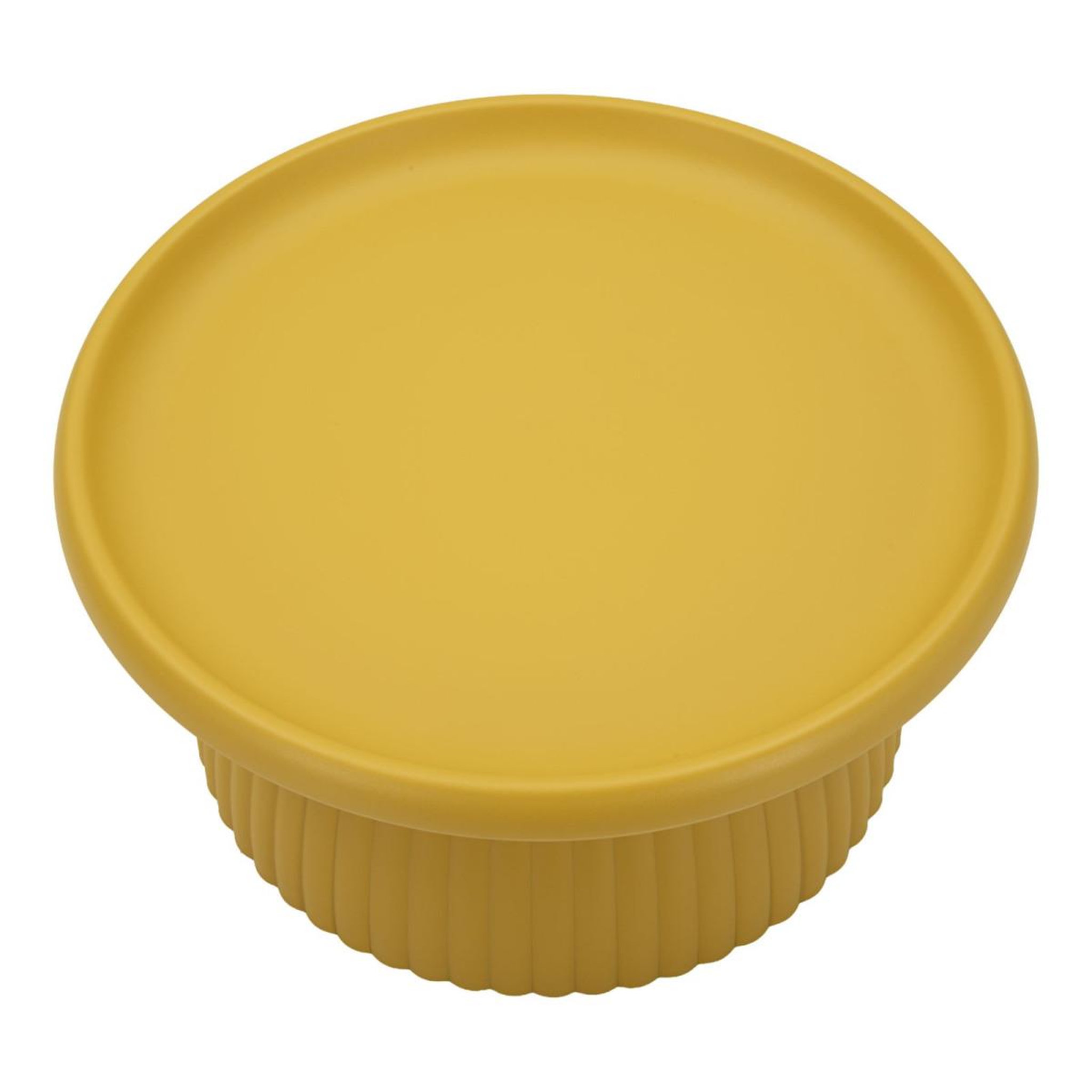 Voir la diapositive 2 : Paris Prix Table basse rainurée  geax  70cm jaune