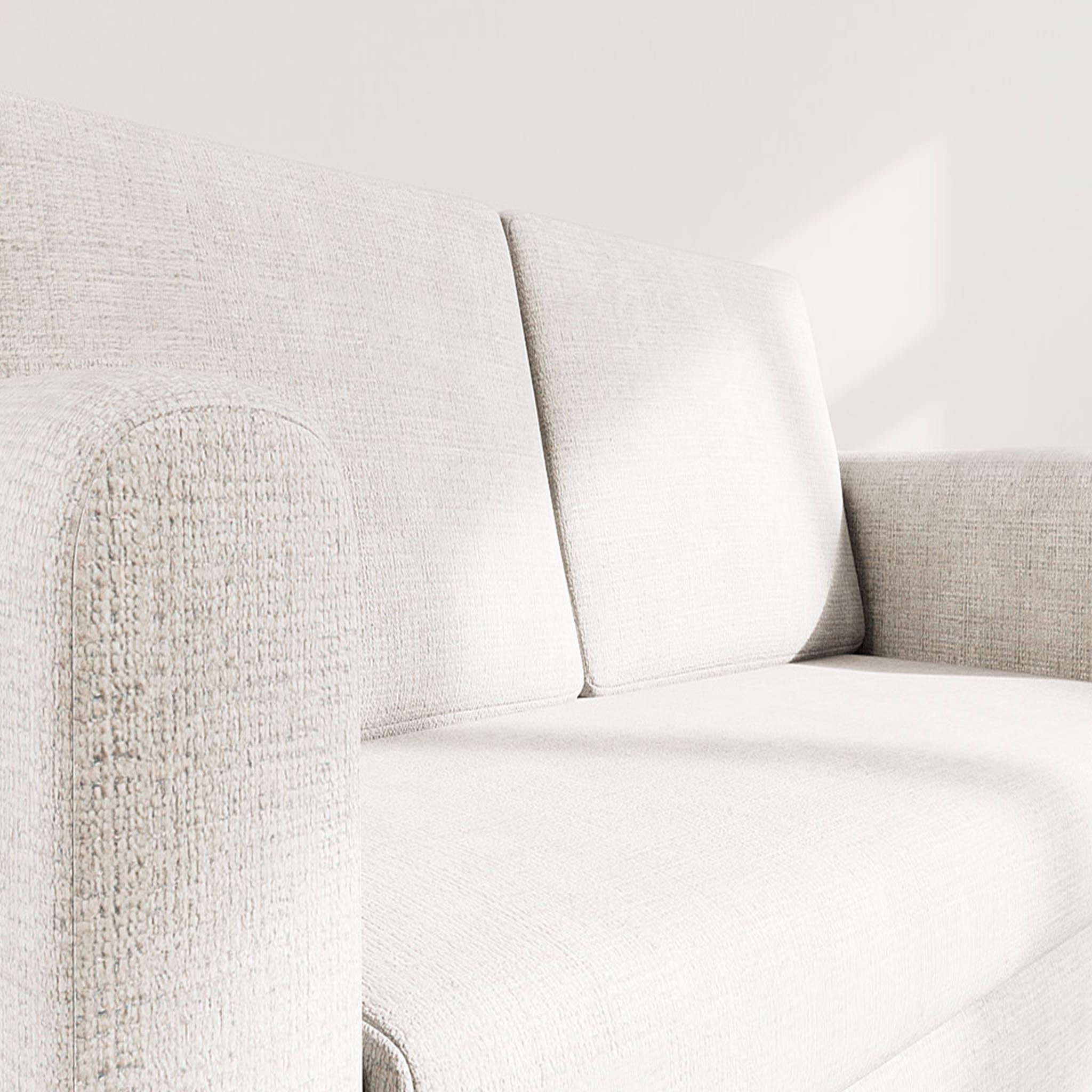 Voir la diapositive 4 : BEST MOBILIER Marilia - canapé 2 places convertible déplimousse en velours texturé