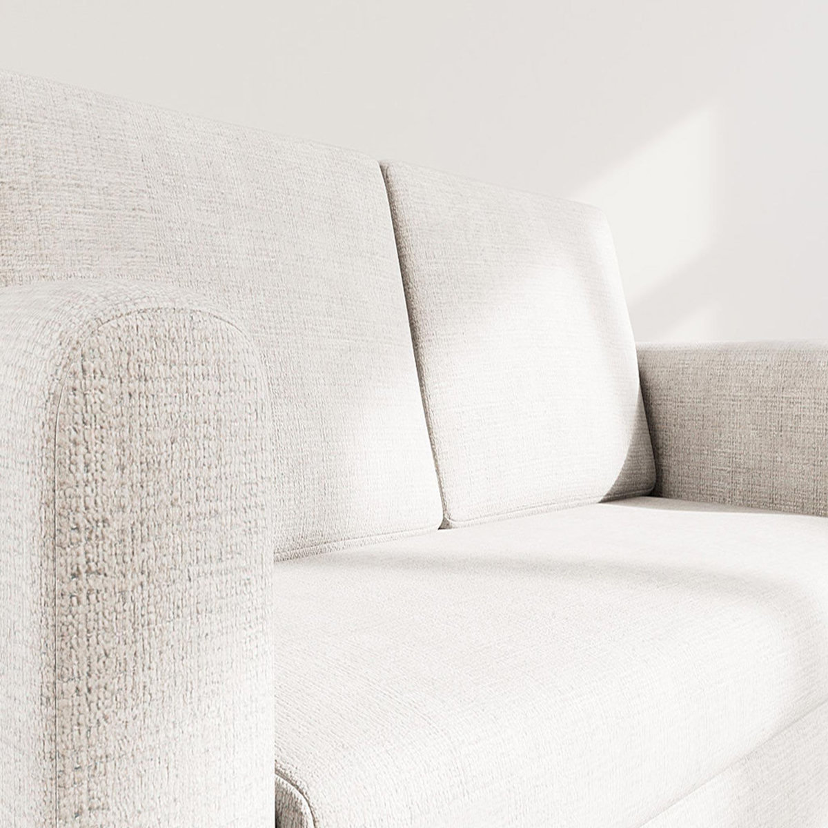 BEST MOBILIER Marilia - canapé 2 places convertible déplimousse en velours texturé