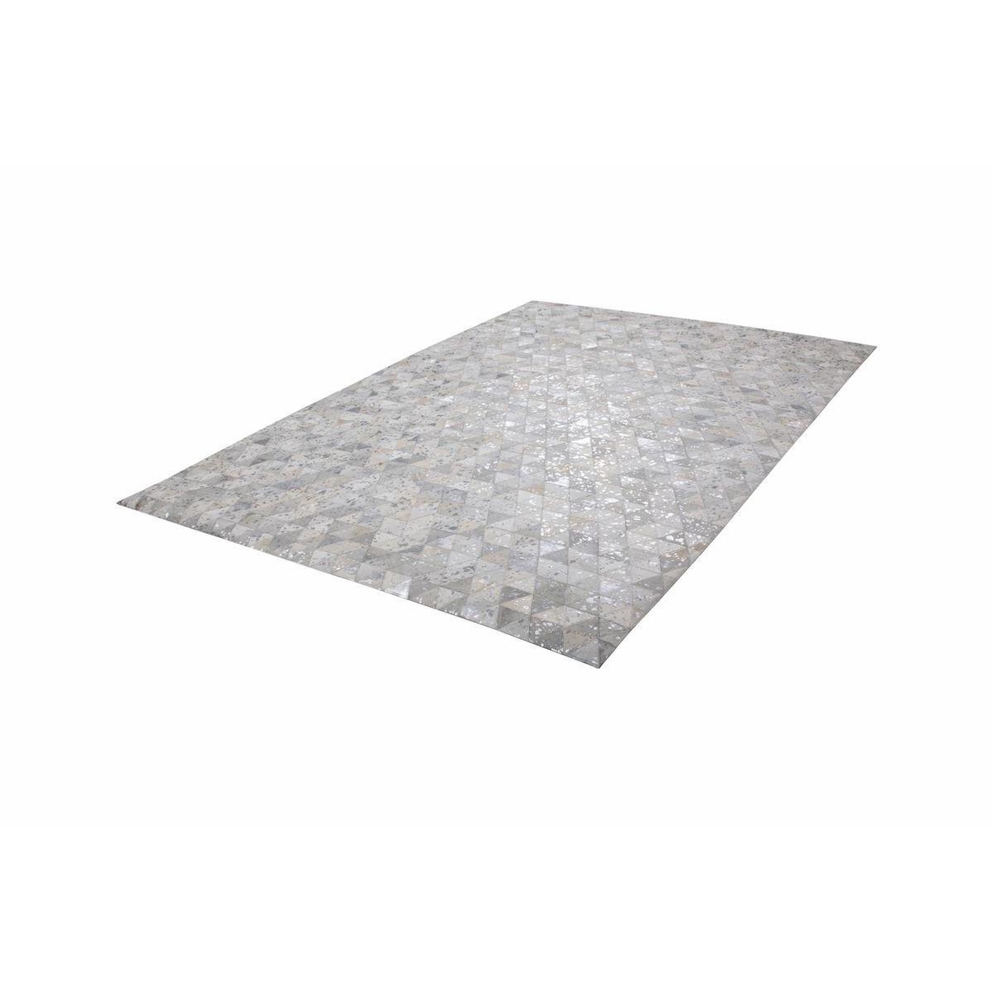 Voir la diapositive 4 : Paris Prix Tapis Patchwork Fait Main  Rocket  Gris & Argent
