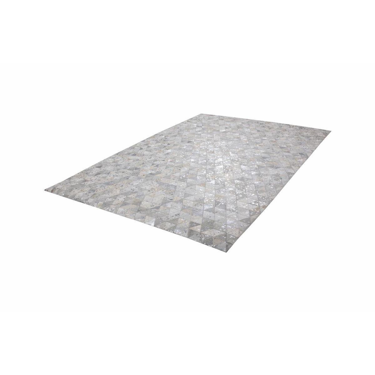 Paris Prix Tapis Patchwork Fait Main  Rocket  Gris & Argent