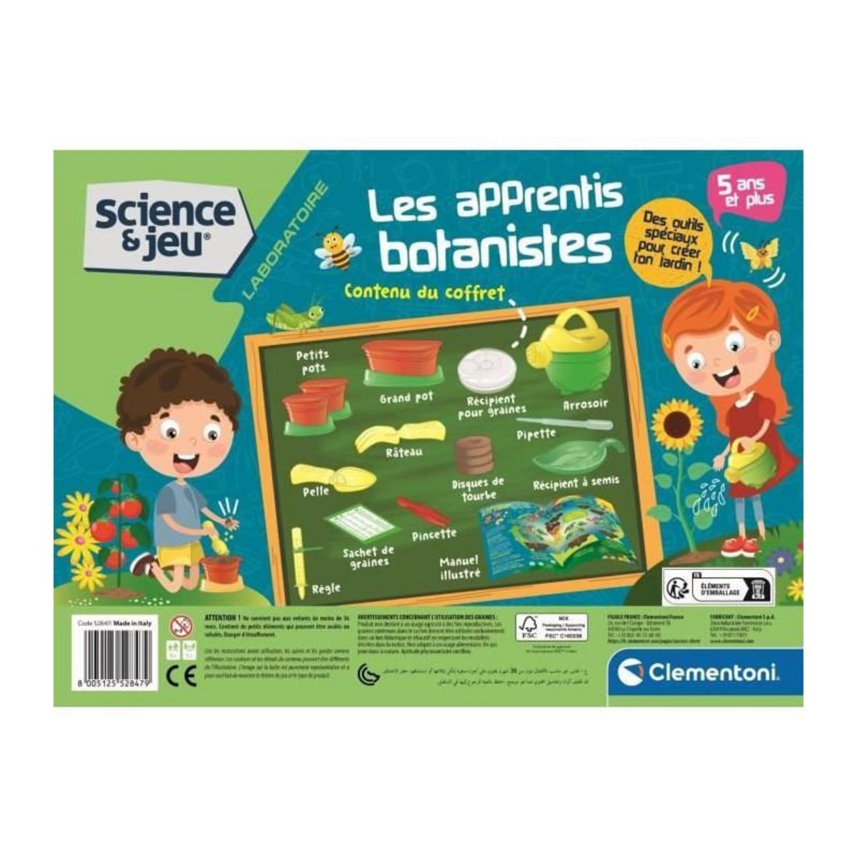 CLEMENTONI Coffret botanique Clementoni éducatif pour enfants